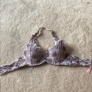 PINK halter lightly padded bra size XS